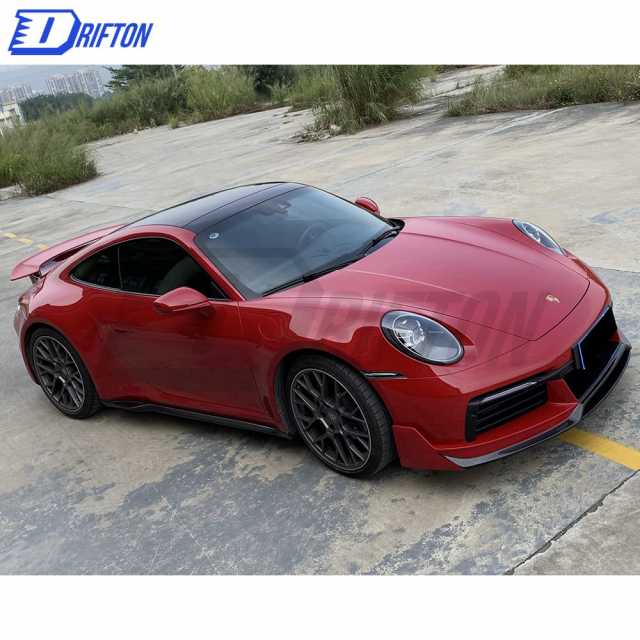 Turbo S Style Dry Carbon Fiber Rear Spoiler Set For Porsche 911 992 2019-2023