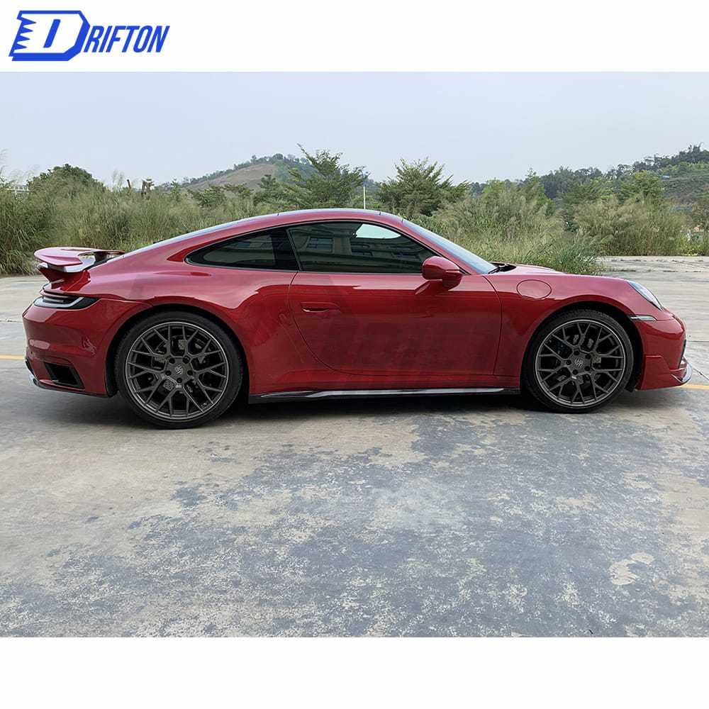 Turbo S Style Dry Carbon Fiber Rear Spoiler Set For Porsche 911 992 2019-2023