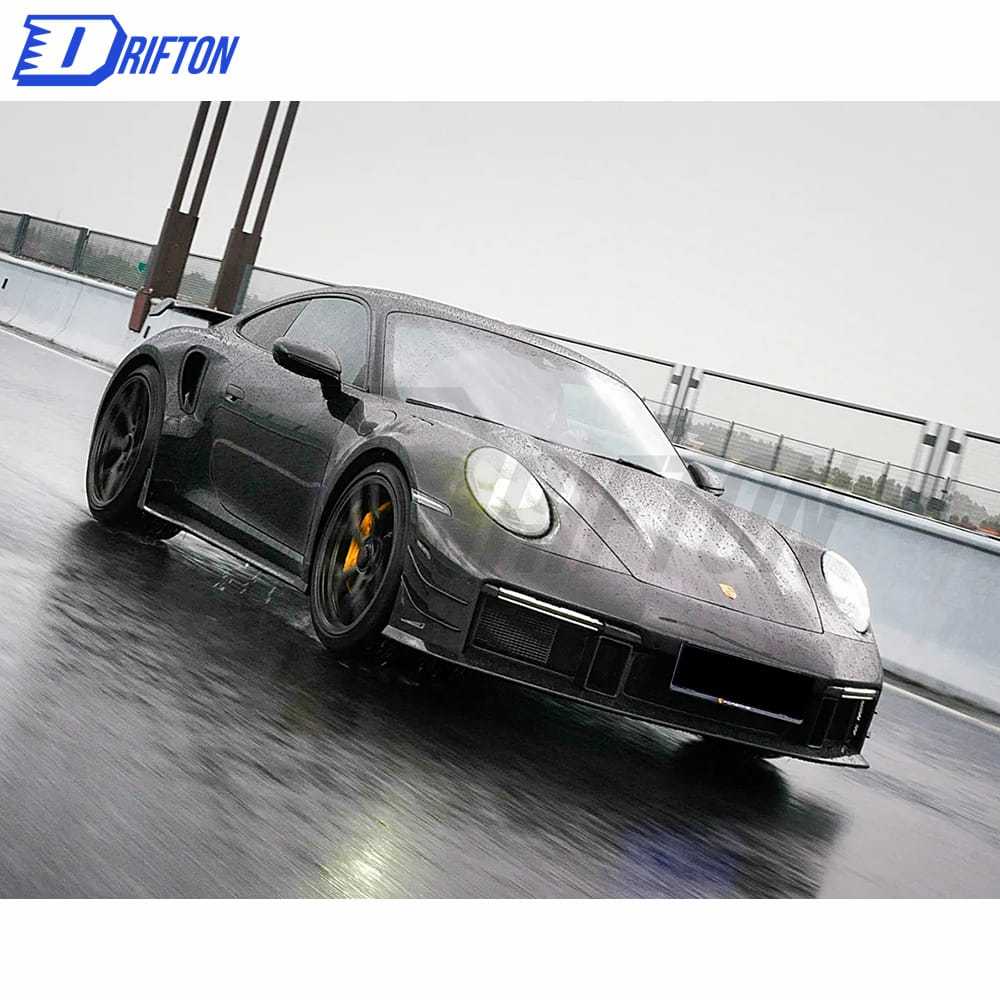 Paktechz Design Dry Carbon Fiber Side Skirt For Porsche 911 992 Turbo S 2019-2023