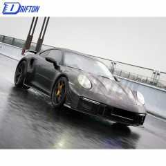 Paktechz Design Dry Carbon Fiber Side Skirt For Porsche 911 992 Turbo S 2019-2023
