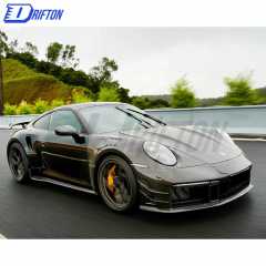 Paktechz Design Dry Carbon Fiber Side Skirt For Porsche 911 992 Turbo S 2019-2023