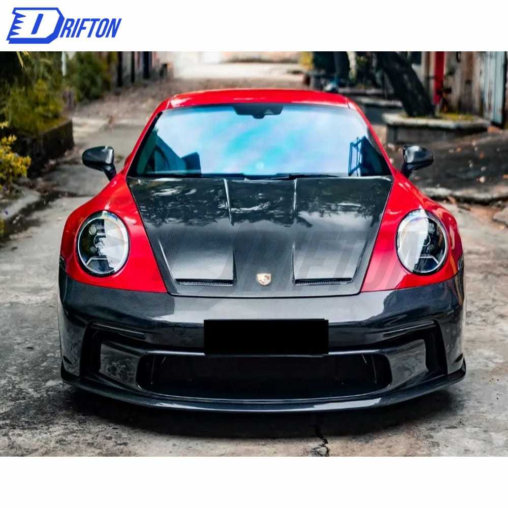 GT3 Style Full Dry Carbon Fiber Body Kit For Porsche 911 992 Carrera S 2019-2023