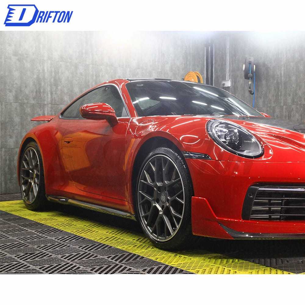 Turbo S Style Dry Carbon Fiber Side Skirt For Porsche 911 992 2019-2023