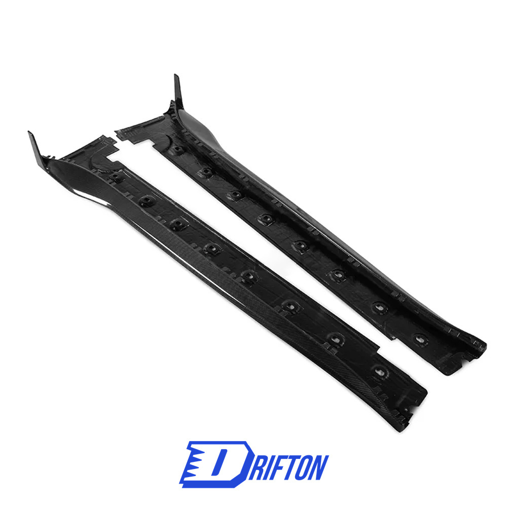 Paktechz Design Dry Carbon Fiber Side Skirt For Porsche 911 992 Turbo S 2019-2023