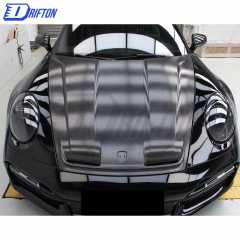 TechArt Style Dry Carbon FIber Hood For Porsche 911 992 Turbo S 2019-2023