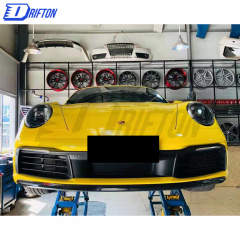 Paktechz Design Dry Carbon Fiber Front Splitter For Porsche 911 992 Carrera S 2019-2023