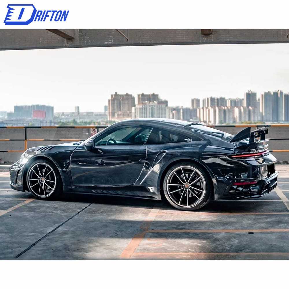 Topcar Stinger Style Dry Carbon Fiber Full Body Kit For Porsche 911 992 Carrera S 2019-2023