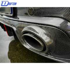 Paktechz Design Dry Carbon Fiber With Portion Primer Rear Bumper For Porsche 911 992 Turbo S 2019-2023