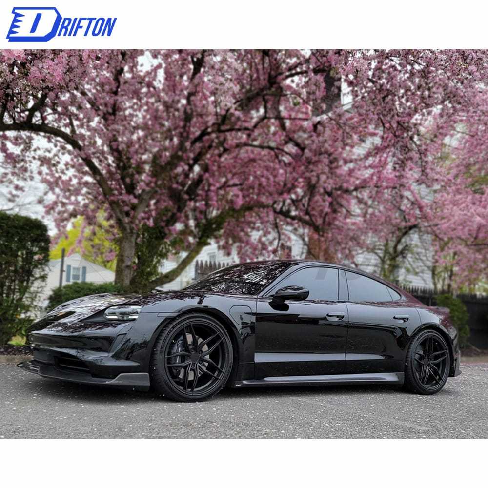 CMST Style Carbon Fiber Front Lip For Porsche Taycan 4S 2019-2020