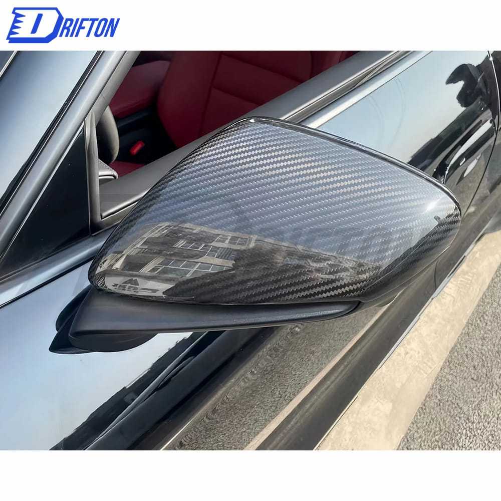 Dry Carbon Fiber Mirror Cover For Porsche Taycan 2019-2020