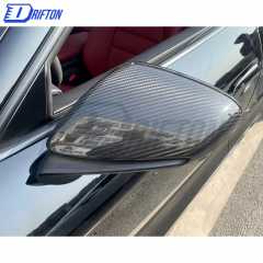Dry Carbon Fiber Mirror Cover For Porsche Taycan 2019-2020