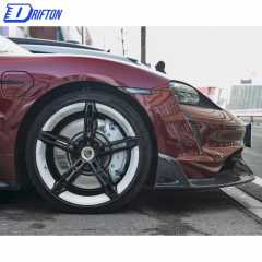 MSY Style Dry Carbon Fiber Front Lip For Porsche Taycan Turbo 2019-2020