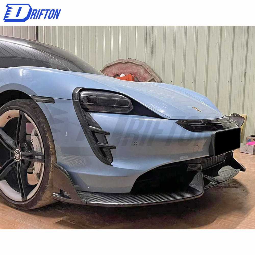 MSY Style Dry Carbon Fiber Front Side Vents For Porsche Taycan Turbo 2019-2020