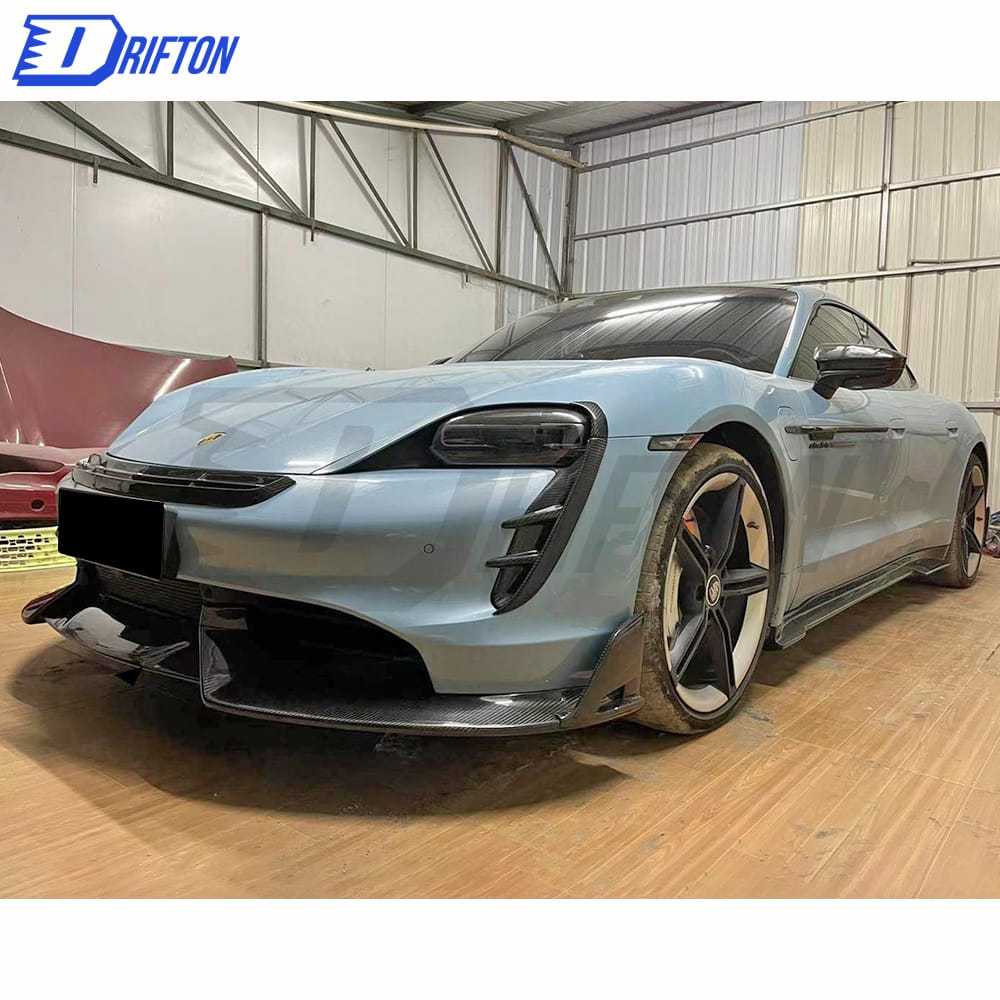 MSY Style Dry Carbon Fiber Front Side Vents For Porsche Taycan Turbo 2019-2020