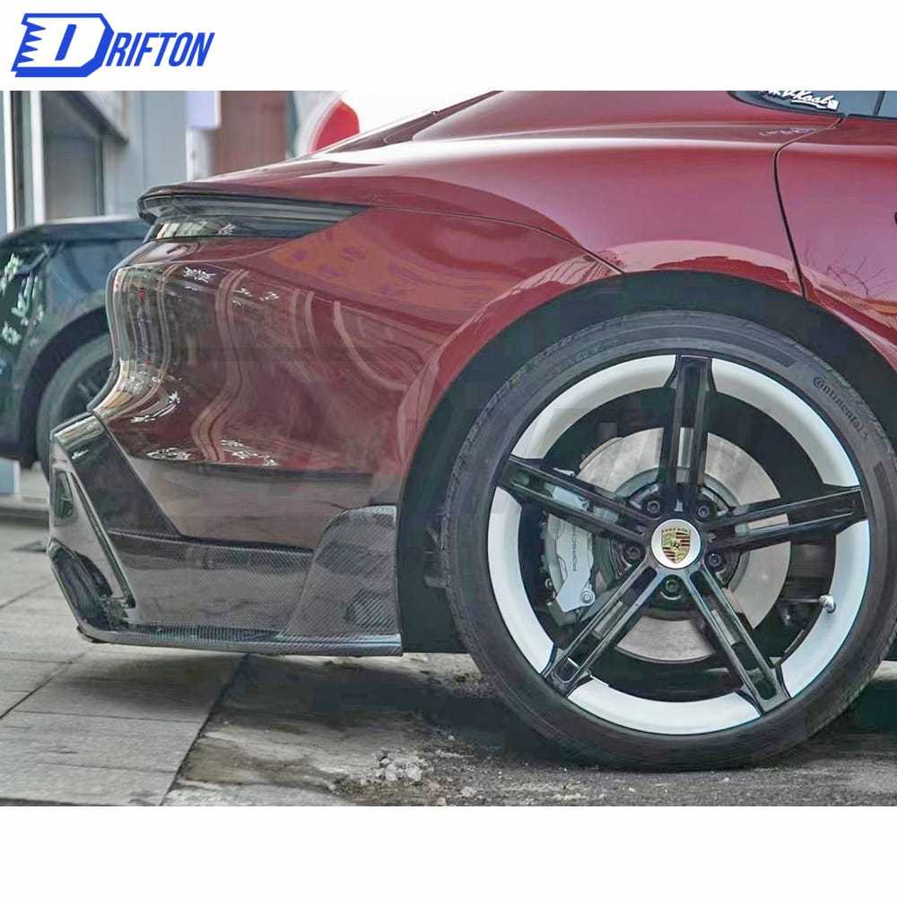 MSY Style Dry Carbon Fiber Rear Diffuser For Porsche Taycan Turbo 2019-2020
