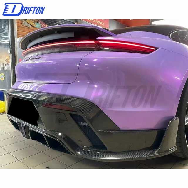 MSY Style Dry Carbon Fiber Rear Diffuser For Porsche Taycan Turbo 2019-2020