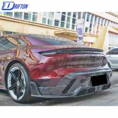 MSY Style Dry Carbon Fiber Rear Diffuser For Porsche Taycan Turbo 2019-2020