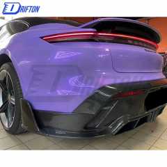 MSY Style Dry Carbon Fiber Rear Diffuser For Porsche Taycan Turbo 2019-2020