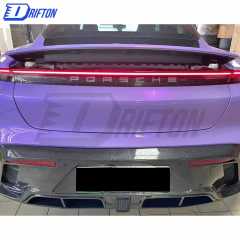 MSY Style Dry Carbon Fiber Rear Diffuser For Porsche Taycan Turbo 2019-2020