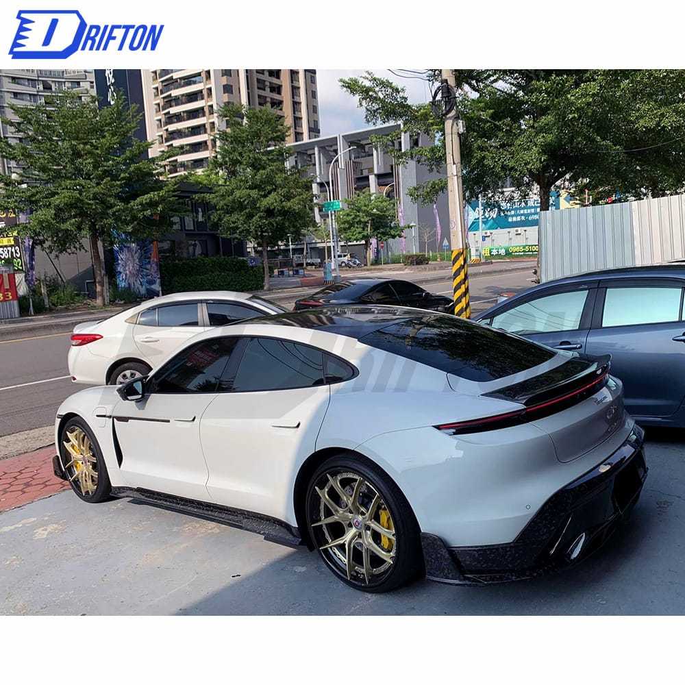 MSY Style Dry Carbon Fiber Rear Wing Spoiler For Porsche Taycan Turbo 2019-2020