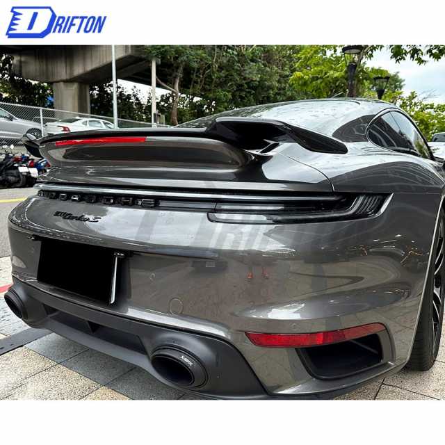 TechArt Style Dry Carbon Fiber Rear Spoiler For Porsche 911 992 Turbo S 2019-2023