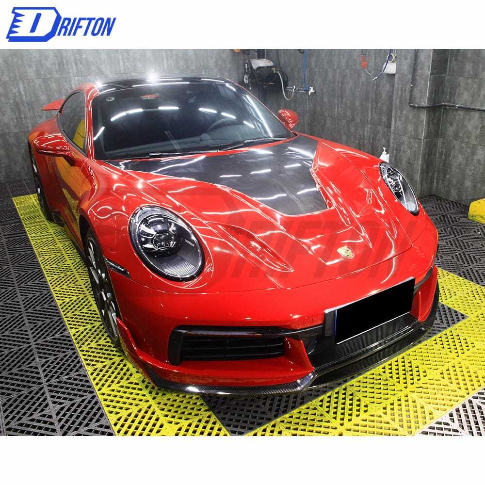 MIW Style Dry Carbon Fiber Hood For Porsche 911 992 Carrera S 2019-2023