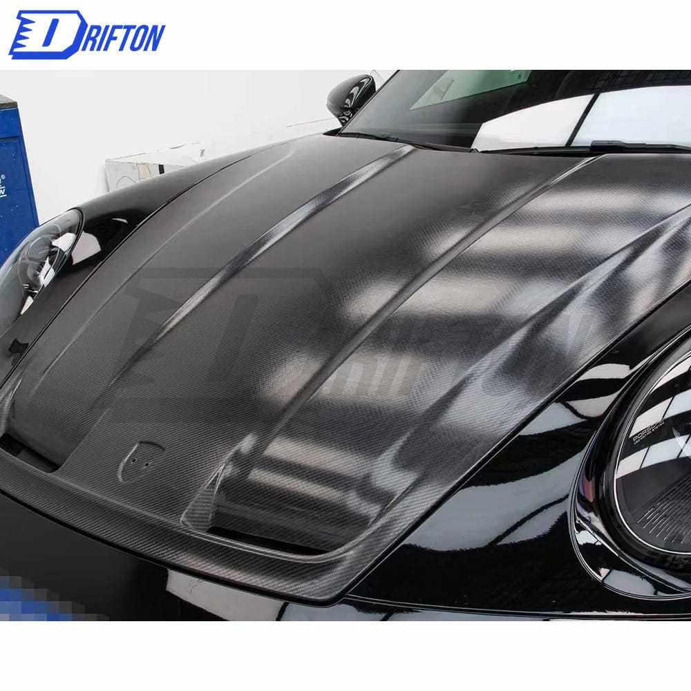 TechArt Style Dry Carbon FIber Hood For Porsche 911 992 Turbo S 2019-2023