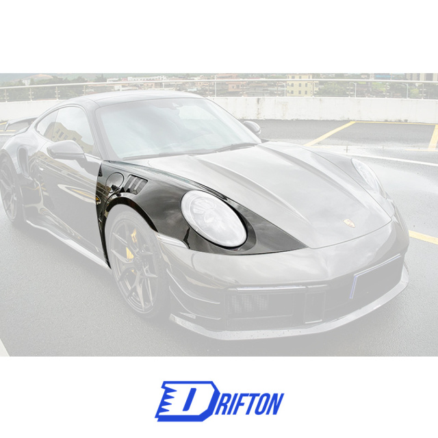 Paktechz Design Dry Carbon Fiber Fender For Porsche 911 992 Turbo S 2019-2023