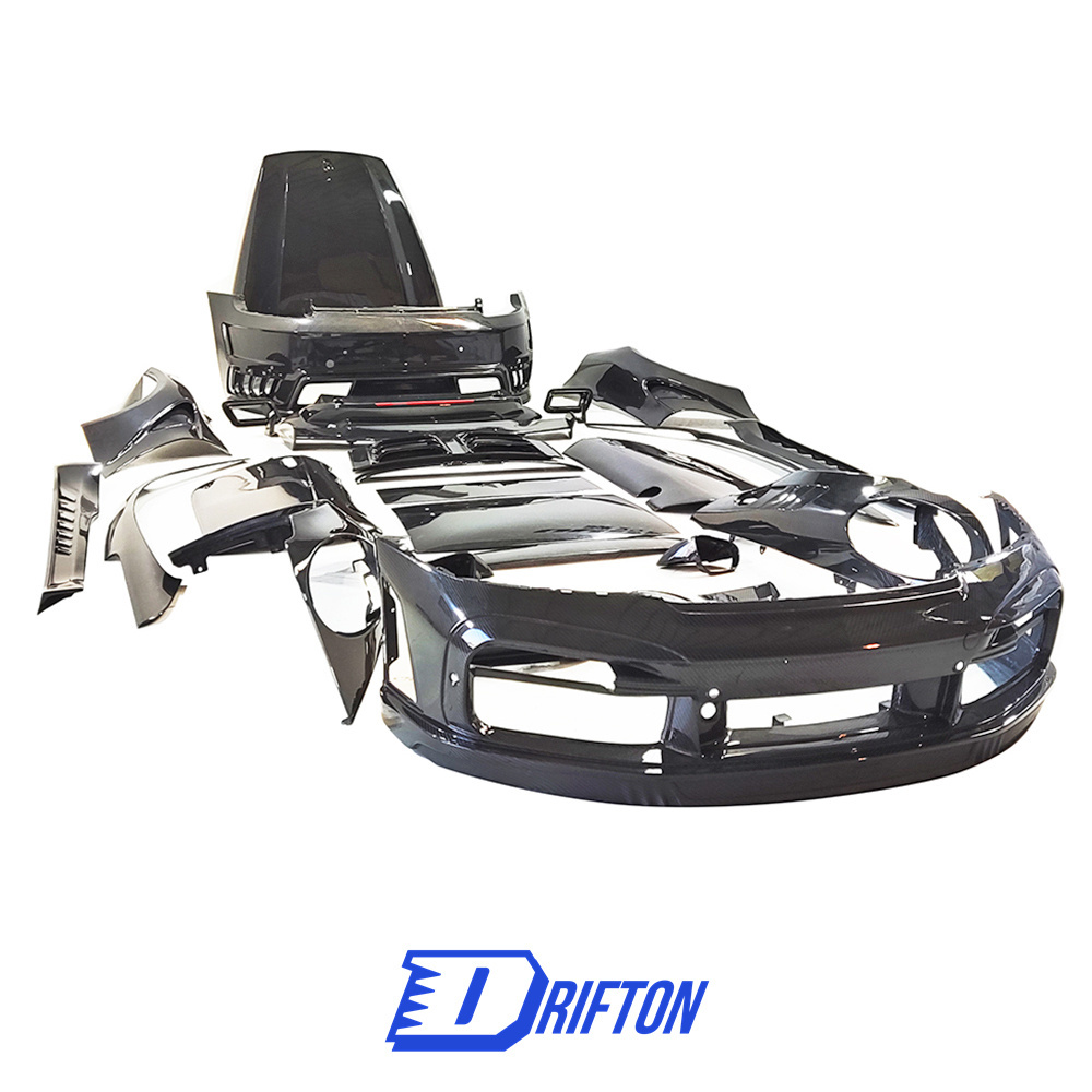 Topcar Stinger Style Dry Carbon Fiber Full Body Kit For Porsche 911 992 Carrera S 2019-2023