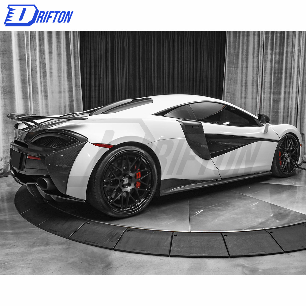 Novitec Style Dry Carbon Fiber Rear Bumper Side Plate For Mclaren 570S 570GT 2015-2020 (1)