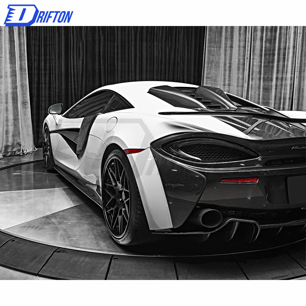 Novitec Style Dry Carbon Fiber Rear Bumper Side Plate For Mclaren 570S 570GT 2015-2020 (1)