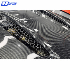 OEM Style Dry Carbon Fiber Rear Engine Hood Cover For Mclaren 570S 2015-2020
