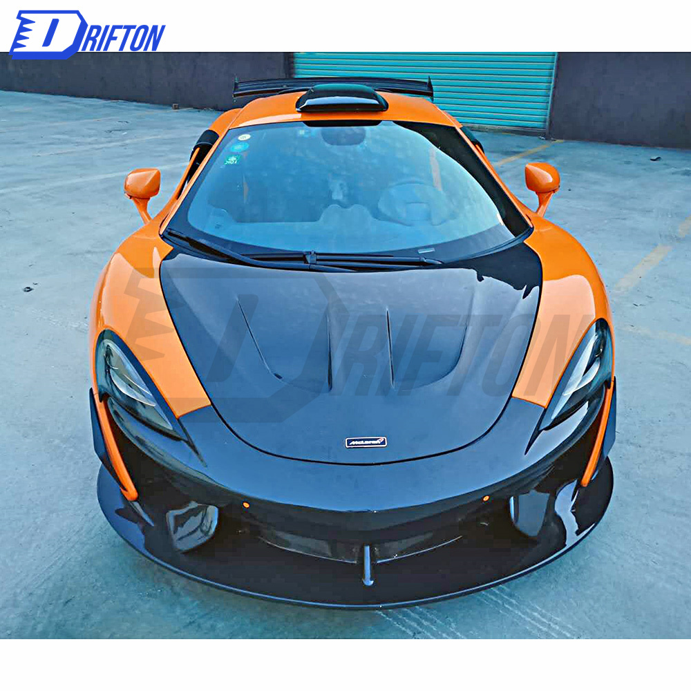 GT4 Style Dry Carbon Fiber Front Bumper For Mclaren 570S 570GT 2015-2020
