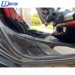 600LT Style Dry Carbon Fiber Door Step Sill Panels For Mclaren 570S 570GT 2015-2020
