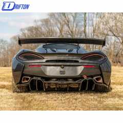 GT4 Style Dry Carbon Fiber Rear Spoiler GT Wing For Mclaren 570S 570GT 2015-2020