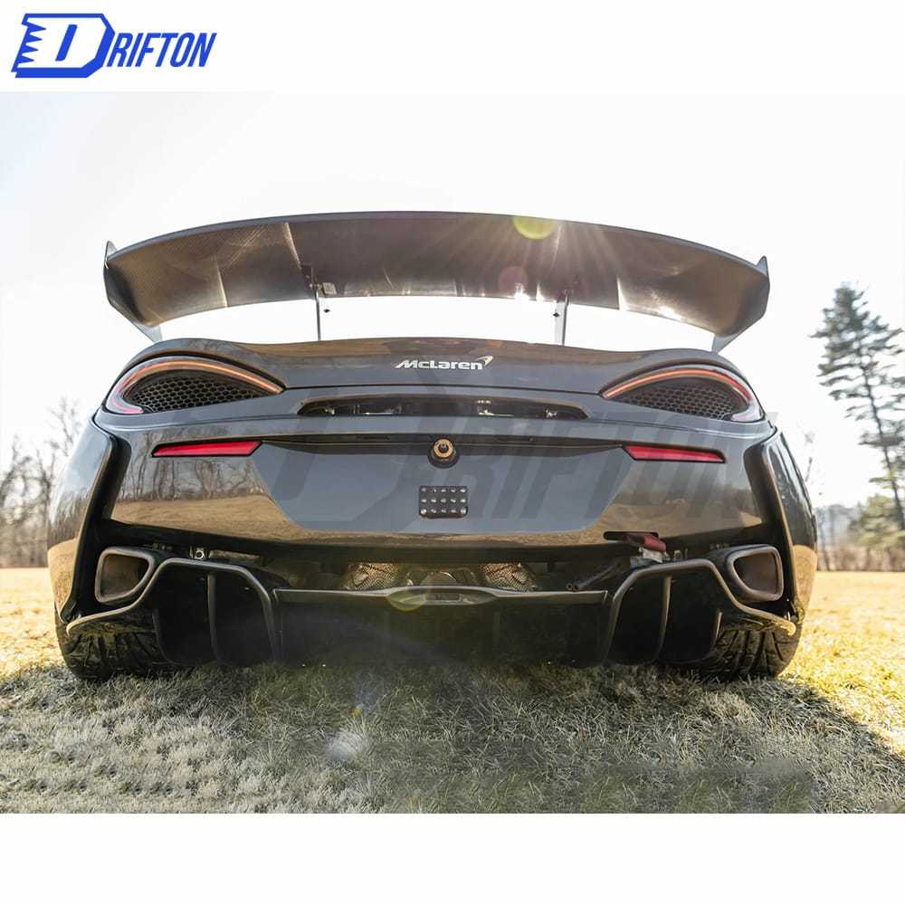 GT4 Style Dry Carbon Fiber Rear Spoiler GT Wing For Mclaren 570S 570GT 2015-2020