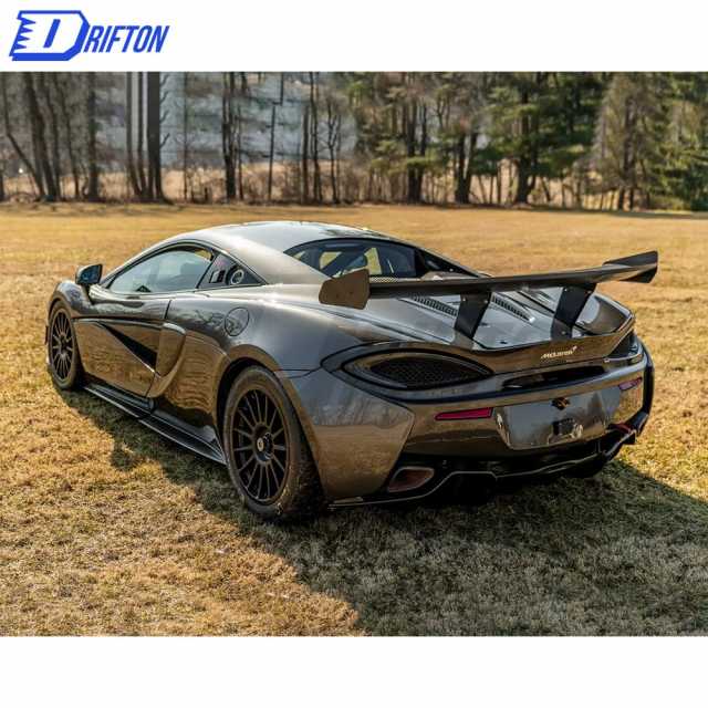 GT4 Style Dry Carbon Fiber Rear Spoiler GT Wing For Mclaren 570S 570GT 2015-2020