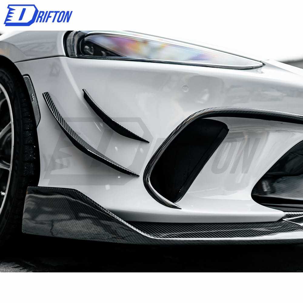 Dry Carbon Fiber Front Bumper Canards For Mclaren GT