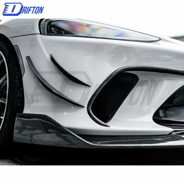 Dry Carbon Fiber Front Bumper Canards For Mclaren GT