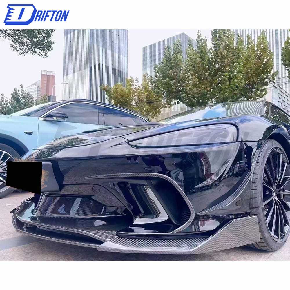 Dry Carbon Fiber Front Bumper Canards For Mclaren GT
