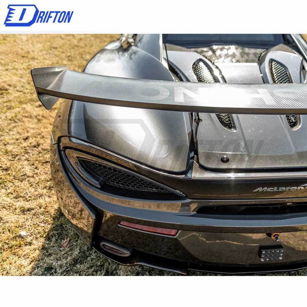 GT4 Style Dry Carbon Fiber Rear Spoiler GT Wing For Mclaren 570S 570GT 2015-2020