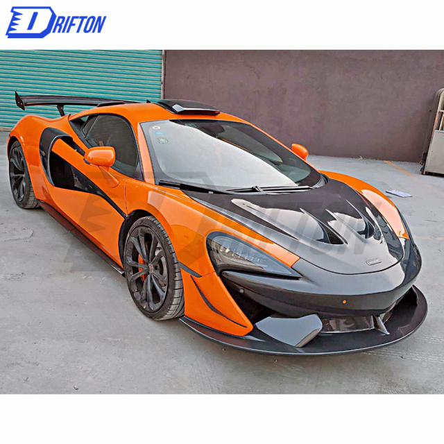 GT4 Style Dry Carbon Fiber Front Bumper For Mclaren 570S 570GT 2015-2020