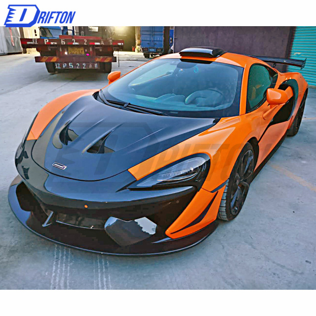 GT4 Style Dry Carbon Fiber Front Bumper For Mclaren 570S 570GT 2015-2020