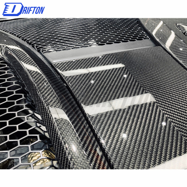OEM Style Dry Carbon Fiber Rear Engine Hood Cover For Mclaren 570S 2015-2020