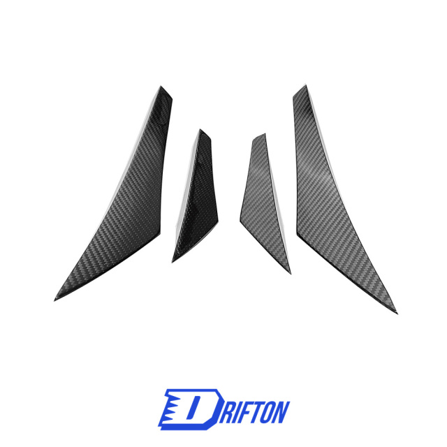 Dry Carbon Fiber Front Bumper Canards For Mclaren GT