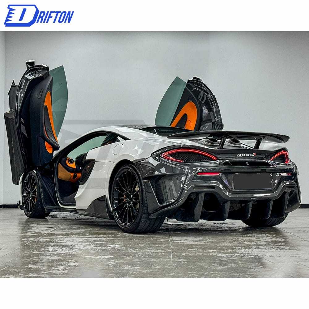 600LT Style Dry Carbon Fiber Rear Bumper For Mclaren 570S 2015-2020