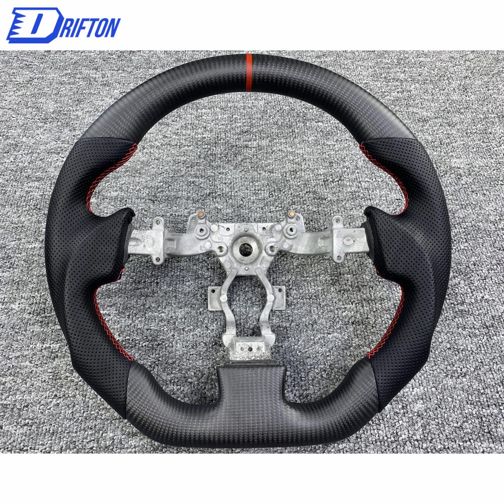 Customzie Matt Finished Carbon Fiber Steering Wheel (Perforated Ieather) For Nissan R35 GTR 2008-2016