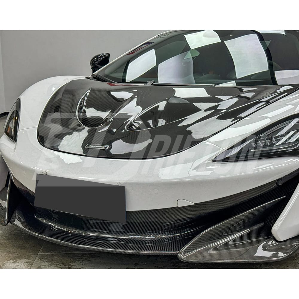 600LT Style Dry Carbon Fiber Front Bumper For Mclaren 570S 2015-2020