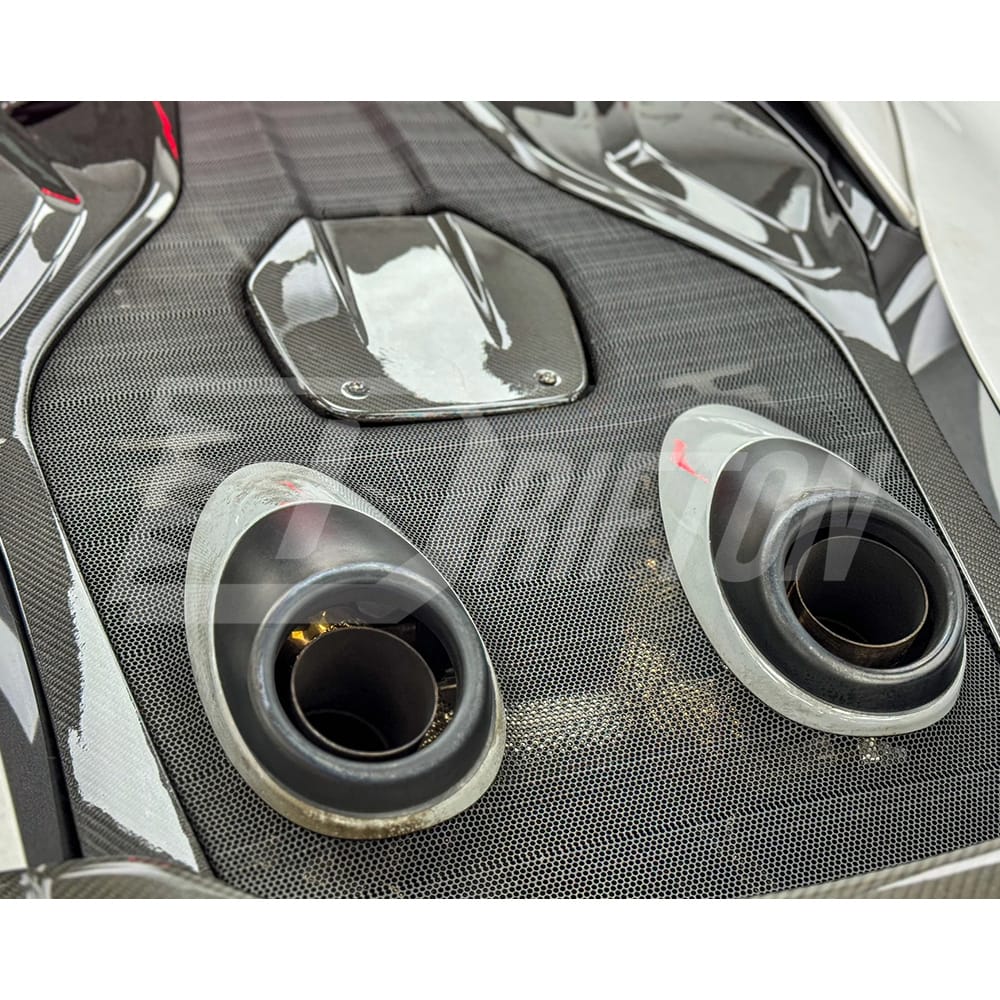 600LT Style Dry Carbon Fiber Front Bumper For Mclaren 570S 2015-2020