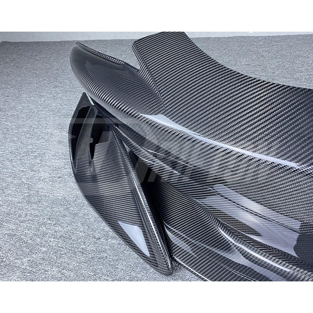 600LT Style Dry Carbon Fiber Front Bumper For Mclaren 570S 2015-2020